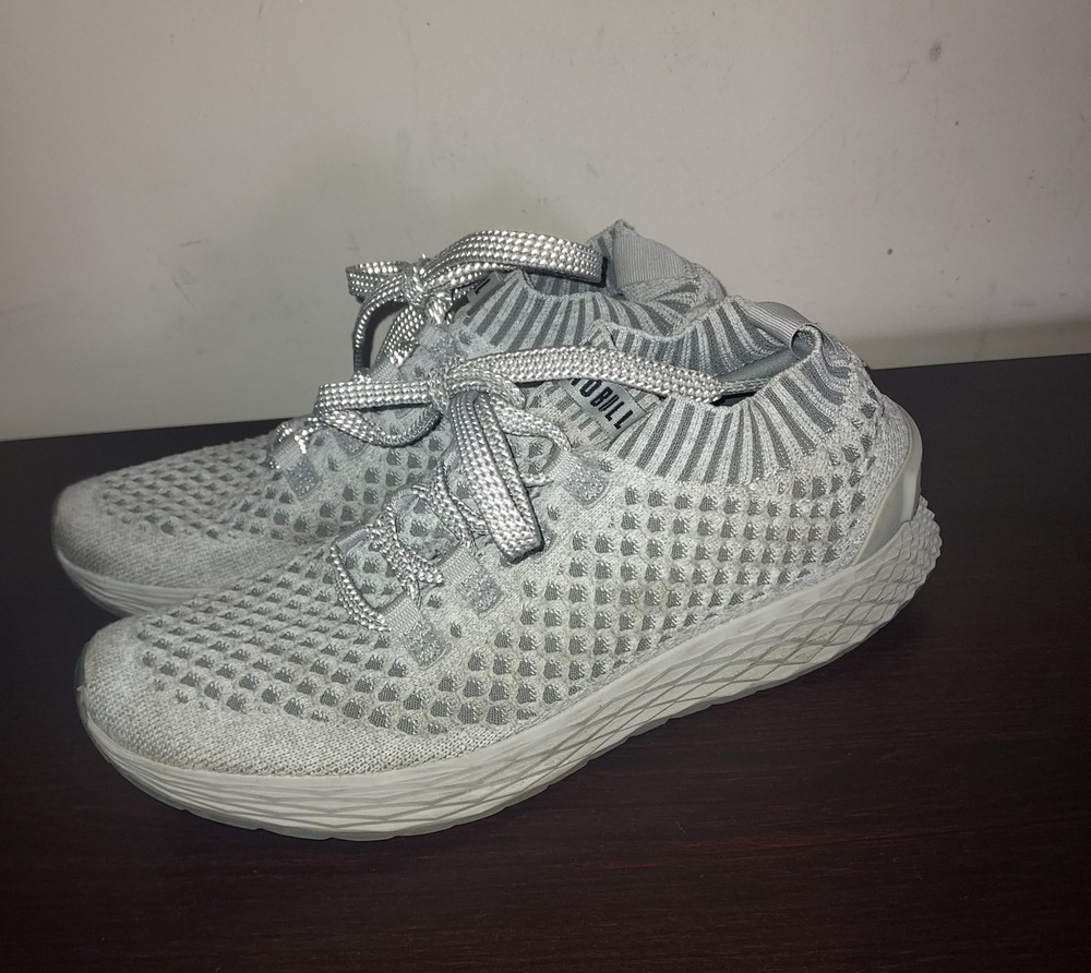 NoBull Men's Sneakers 8M Low Top All Day Knit Breathable Athletic Gray